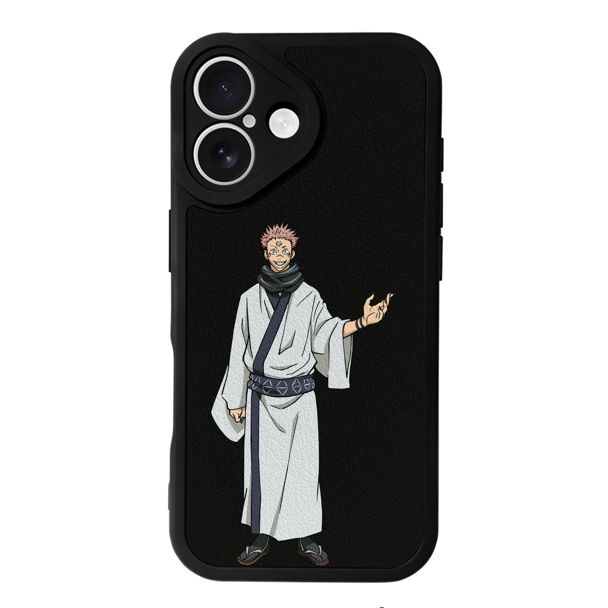 （画像用） 呪術廻戦 Jujutsu Kaisen 【iPhone 16シリーズ対応】シリコンスマホケース（レザー調） 材質：シリコン